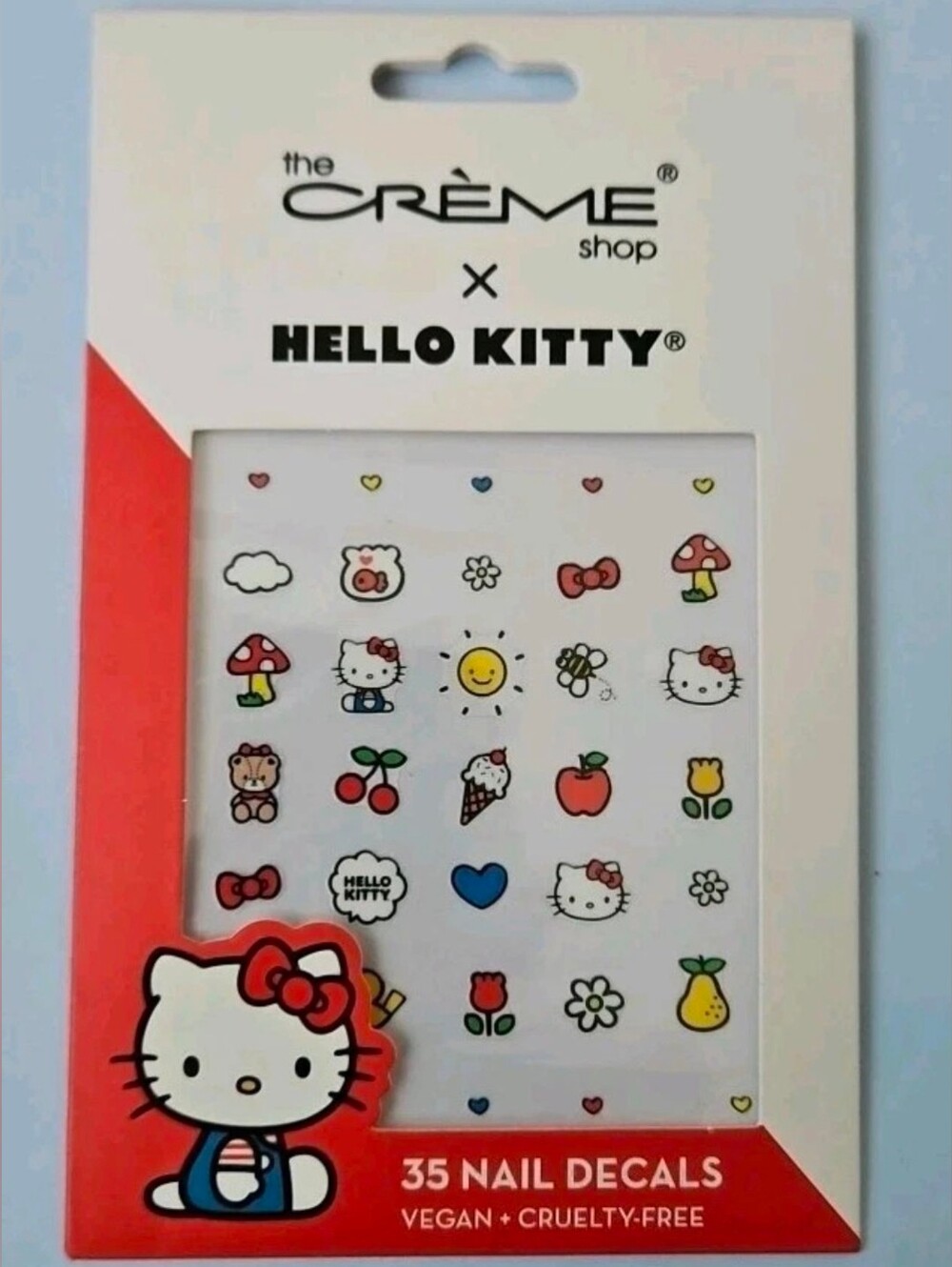 Hello Kitty Nail Decals - 35 Cute Designs, The Creme Shop, Sanrio Manicure